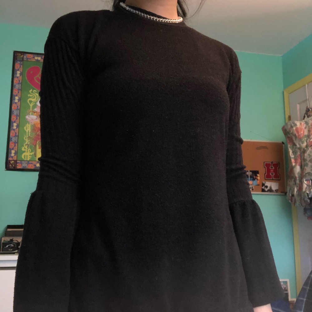 bell sleeve sweater